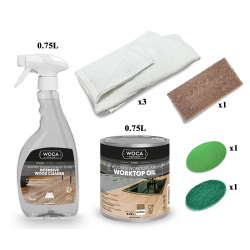 Kit Saving: DC057 Woca - white oil finishing & maintenance of worktops, furniture and cabinets (DC)