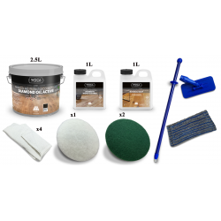 Kit Saving: DC060 (a) Woca Diamond Oil Active; other colours floor oiling, matt, single application 0 to 20m2 (DC)