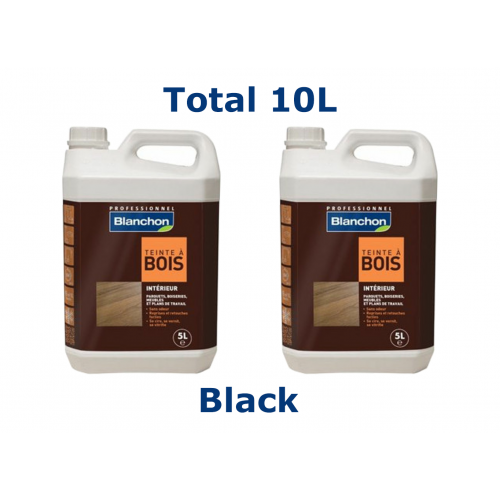 Blanchon WATERBORNE DYE 10 ltr (two 5 ltr cans) BLACK  05103965 (BL)
