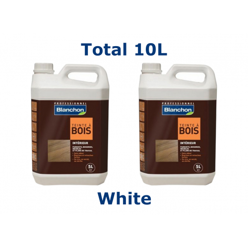 Blanchon WATERBORNE DYE 10 ltr (two 5 ltr cans) WHITE  05103910 (BL)