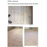 Kit Saving: DC001 (f) Woca softwood lye & Woca Master Colour Oil white floor Work by hand 76 to 95m2  (DC)