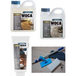Kit Saving: DC121, Starter clean and care for naturally UVoiled wood, inc a Doodlebug, 1ltr Woca Natural Floor Soap, Maintenance Paste and 1ltr Wood Cleaner  (DC)