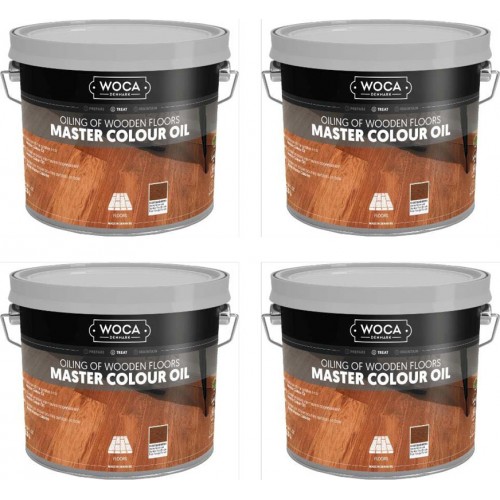 TRADE PRICE! Woca Master Colour Oil Rhode Red Brown 106 10ltr total; box of 4 x 2.5L 530625AA (DC)