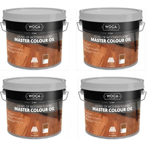 TRADE PRICE! Woca Master Colour Oil White 10ltr total; box of 4 x 2.5L 522573AA (DC)