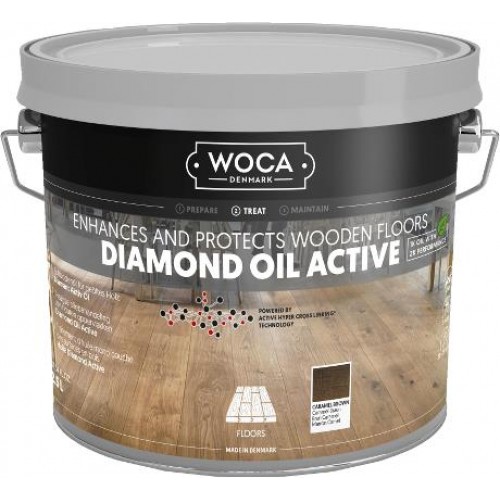 Woca Diamond Oil Active, Caramel Brown 2.5L 566025A (WFS)