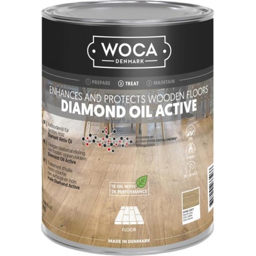 Woca Diamond Oil Active, Sand Grey 1L 565710A (DC)