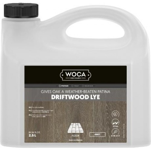 Woca Driftwood Lye Grey 2.5 L 500279A  (DC)