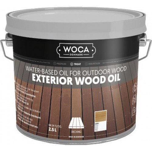 Woca Exterior Wood Oil Grey 2.5L 617961A (DC)  