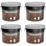 TRADE PRICE! Woca Exterior Wood Oil White 10ltr total; box of 4 x 2.5L 617965A (DC) 