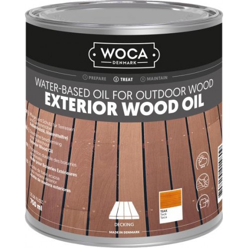 Woca Exterior Wood Oil Teak 0.75L 617938A  (DC)