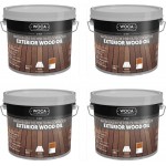 TRADE PRICE! Woca Exterior Wood Oil Teak 10ltr total; box of 4 x 2.5L 617958A (DC)