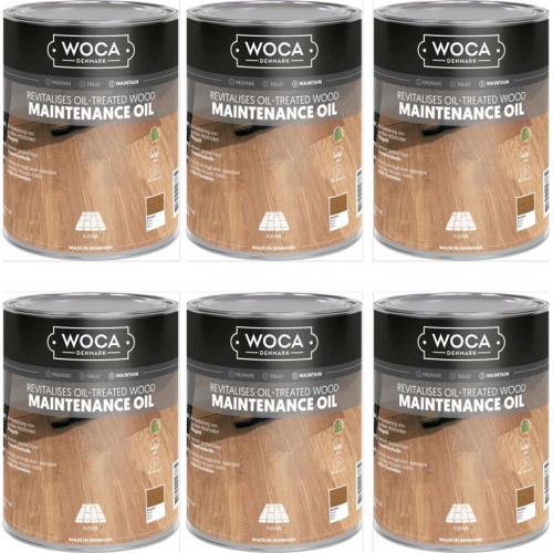 TRADE PRICE! Woca Maintenance Oil Brown 6ltr total; box of 6 x 1L 527410A (WF)