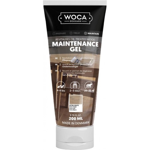 Woca Maintenance Gel Extra White (oil-based) 528302A 0.2L (DC)