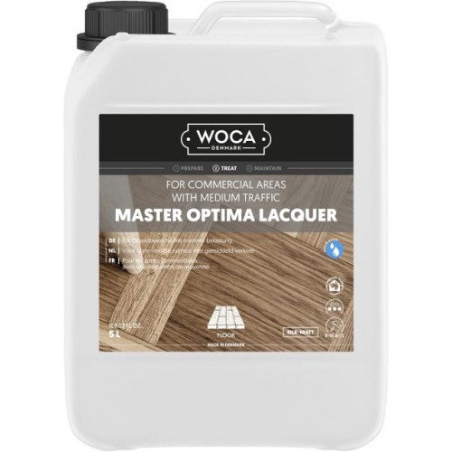Woca Master Optima Lacquer, Silk-Matt 20%, 5L, 690126A  (HA)