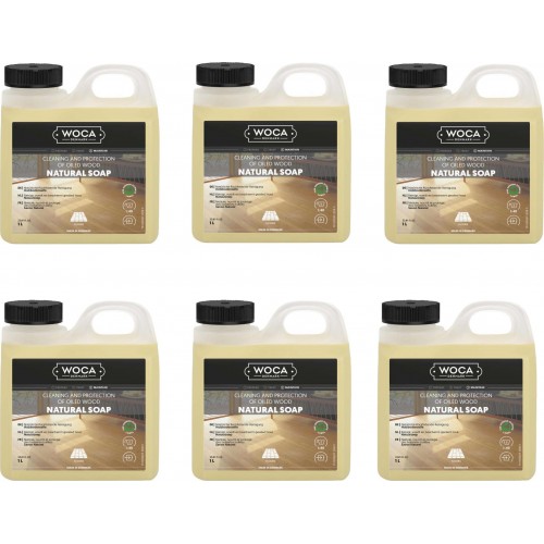 TRADE PRICE! Woca Natural Soap Natural 6ltr total; box of 6 x 1L 511010A (DC)