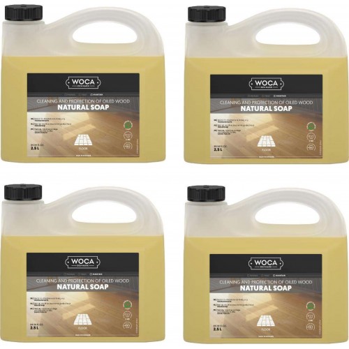 TRADE PRICE! Woca Natural Soap Natural 10ltr total; box of 4 x 2.5L 511025A (DC)