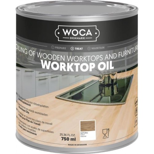 Woca Worktop & furniture Oil Natural 0.75L 527713A  (DC)